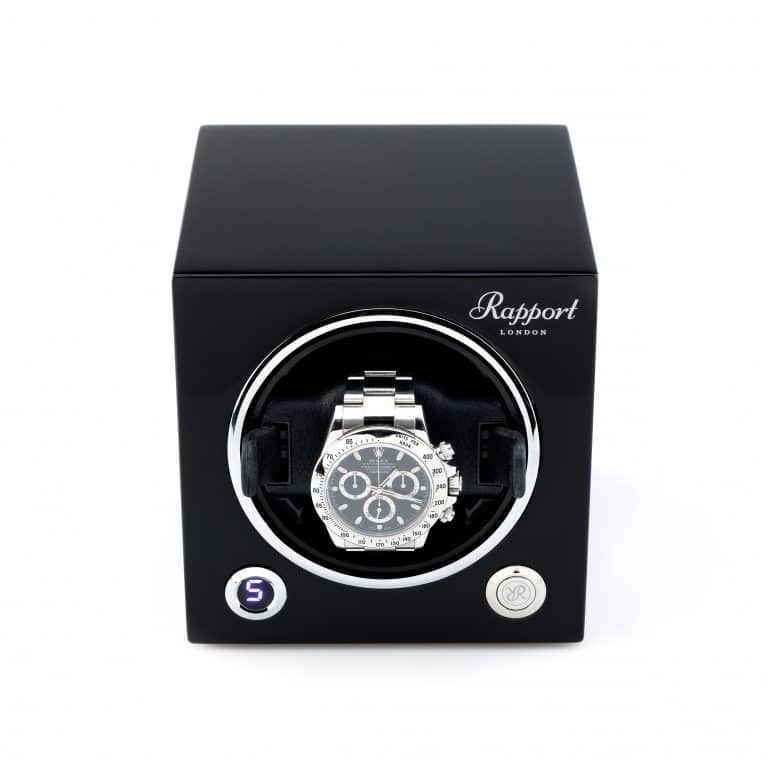 Rapport New Evo Cube Single Watch Winder - Midnight Black - Image 2