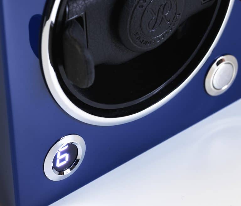 Rapport New Evo Cube Single Watch Winder - Admiral Blue - Image 4