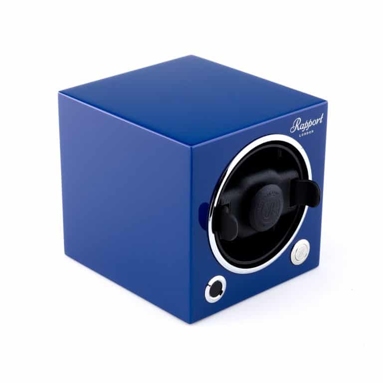 Rapport New Evo Cube Single Watch Winder - Admiral Blue - Image 2