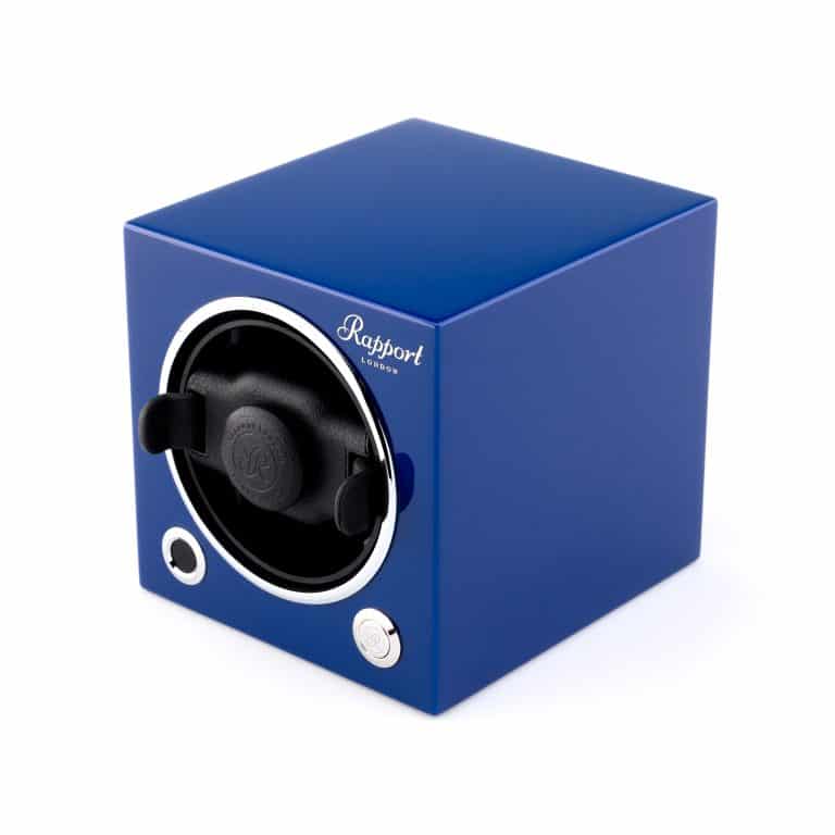 Rapport New Evo Cube Single Watch Winder - Admiral Blue - Image 3