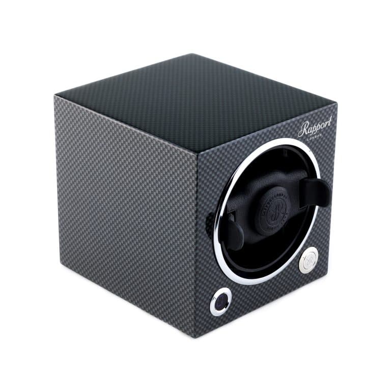 Rapport New Evo Cube Single Watch Winder - Carbon Fibre - Image 2