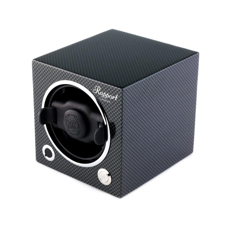 Rapport New Evo Cube Single Watch Winder - Carbon Fibre - Image 3