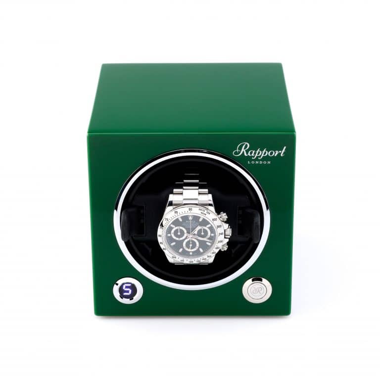 Rapport New Evo Cube Single Watch Winder - Racing Green - Image 5