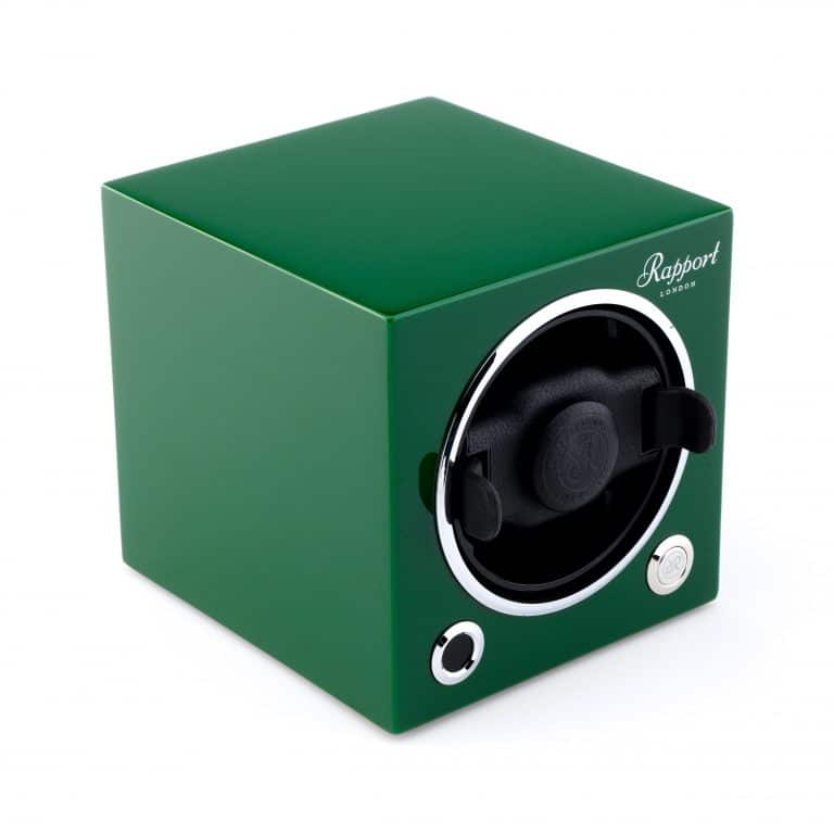 Rapport New Evo Cube Single Watch Winder - Racing Green - Image 3