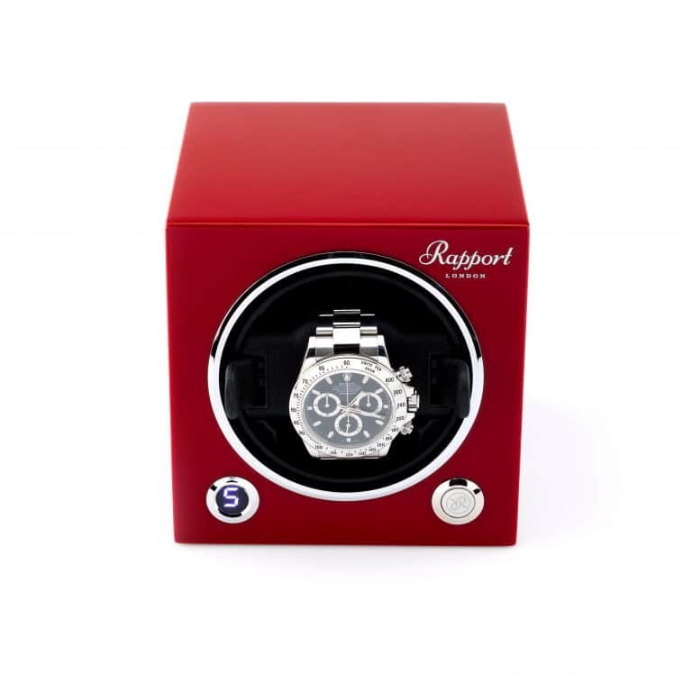 Rapport New Evo Cube Single Watch Winder - Crimson Red - Image 5