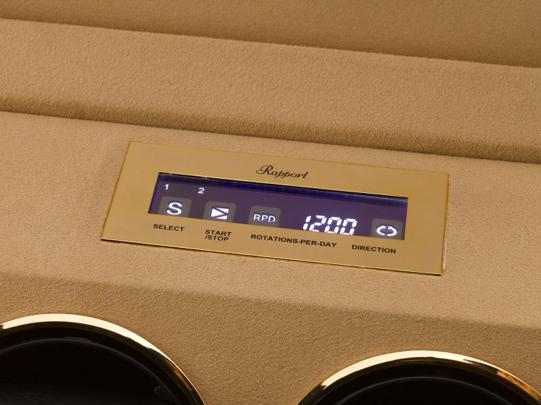 Rapport Perpetua III Duo Watch Winder Touch Screen - Walnut - Image 6