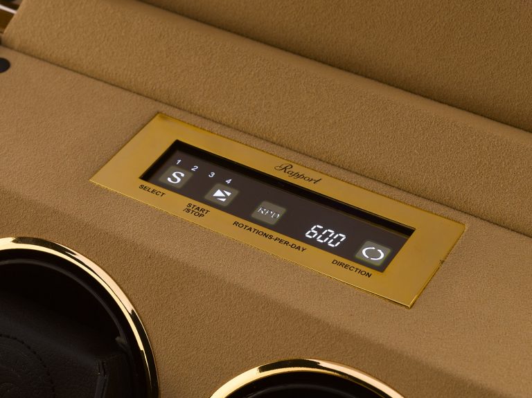 Rapport Perpetua III Quad Watch Winder Touch Screen - Walnut - Image 5