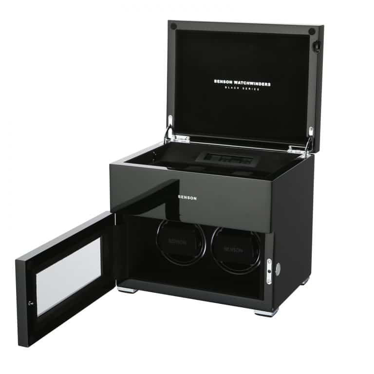 Benson Black Series Double Watch Winder - Black Gloss