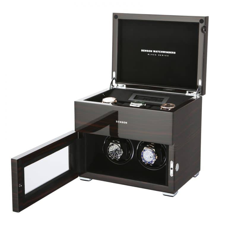 Benson Black Series Double Watch Winder - Macassar - Image 4