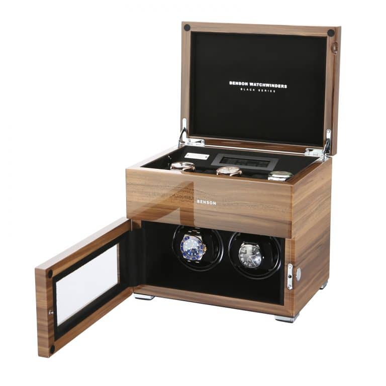 Benson Black Series Double Watch Winder - Walnut - Image 3