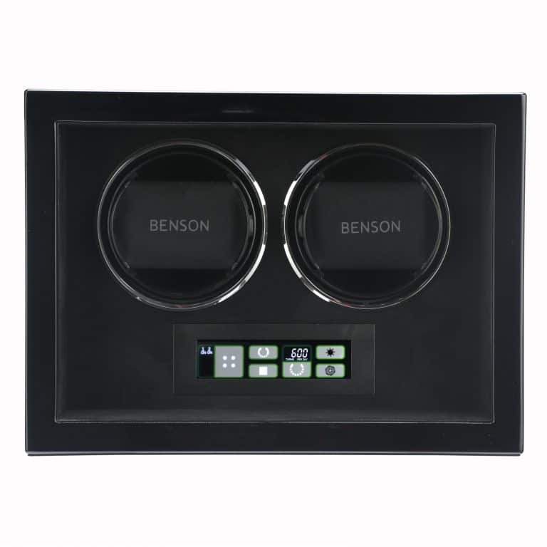 Benson Compact Double Watch Winder - Black Gloss 2.BS - Image 2