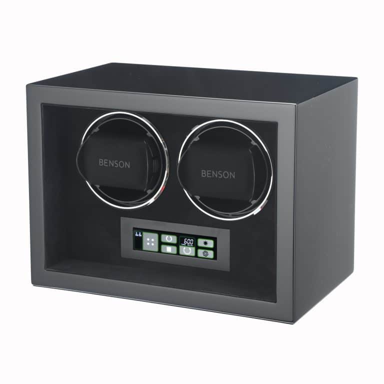 Benson Compact Double Watch Winder - Black Gloss 2.BS