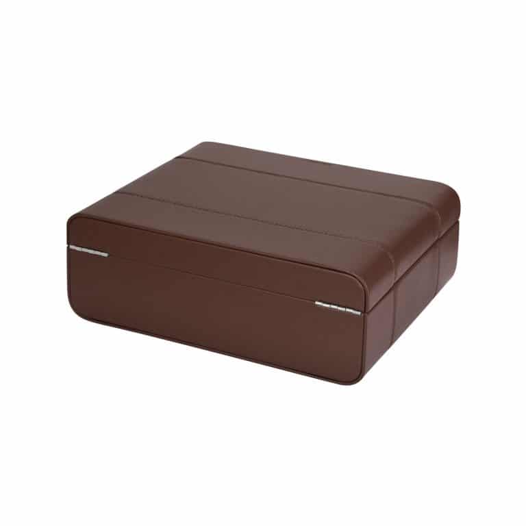 Benson Black Series 8 Piece Leather Watch Box - Brown - Image 4