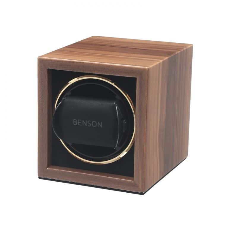 Benson Compact Single Watch Winder - Walnut 1.WAG