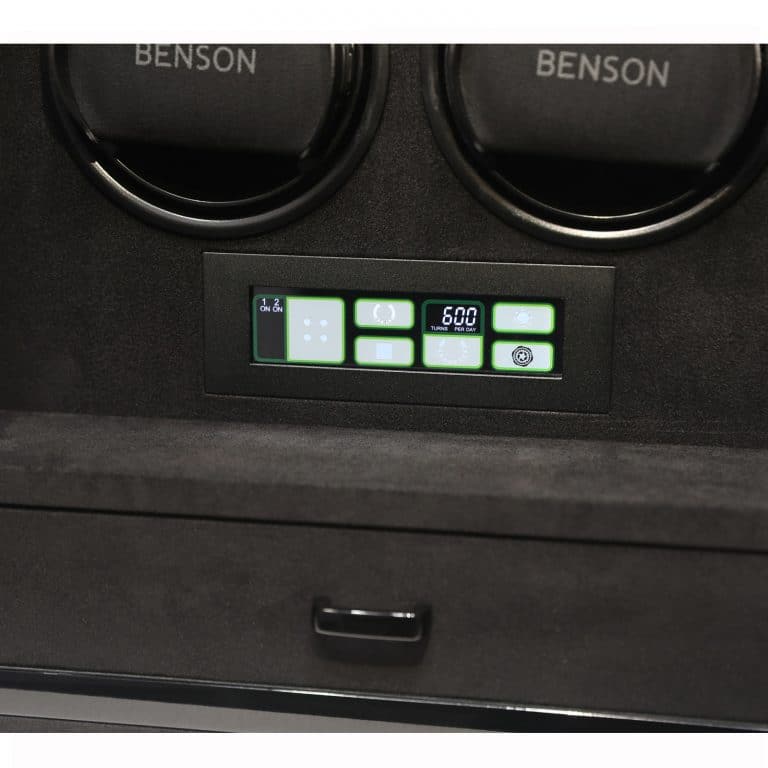 Benson Smart-Tech II Double Watch Winder - Black Gloss - Image 4