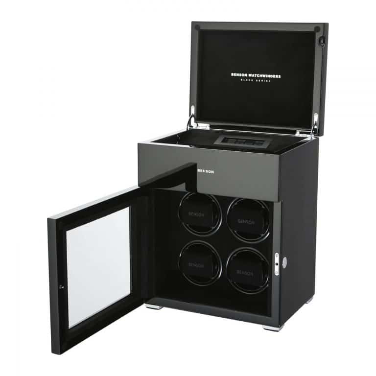 Benson Black Series Quad Watch Winder - Black Gloss