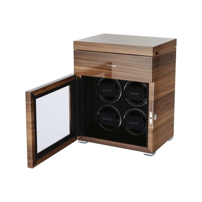 Benson Black Series Quad Watch Winder - Walnut - Image 3