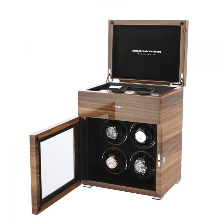 Benson Black Series Quad Watch Winder - Walnut - Image 2