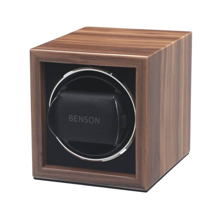 Benson Compact Single Watch Winder - Walnut 1.WAS