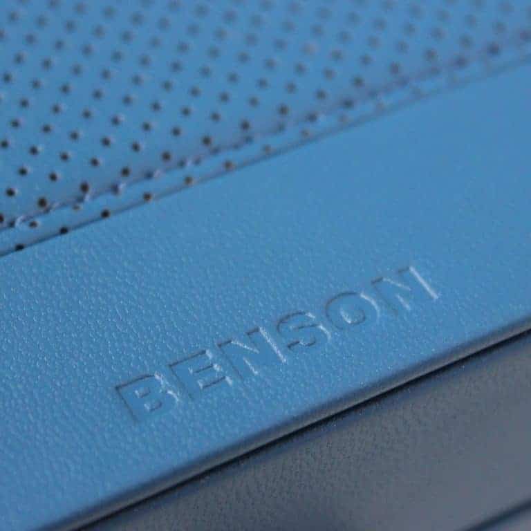 Benson Black Series 3 Piece Leather Watch Box - Blue - Image 3