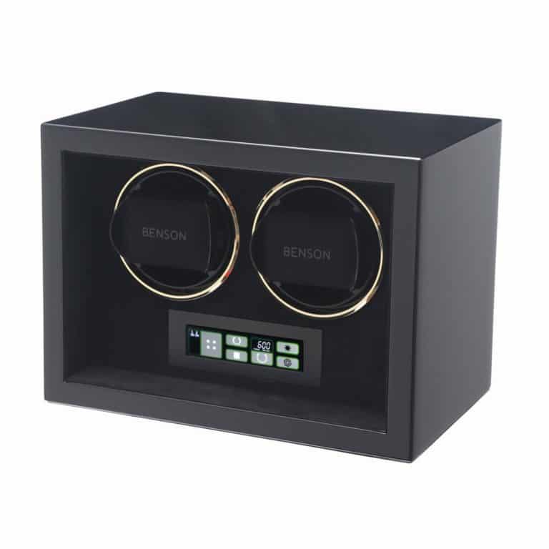 Benson Compact Double Watch Winder - Black Gloss 2.BG