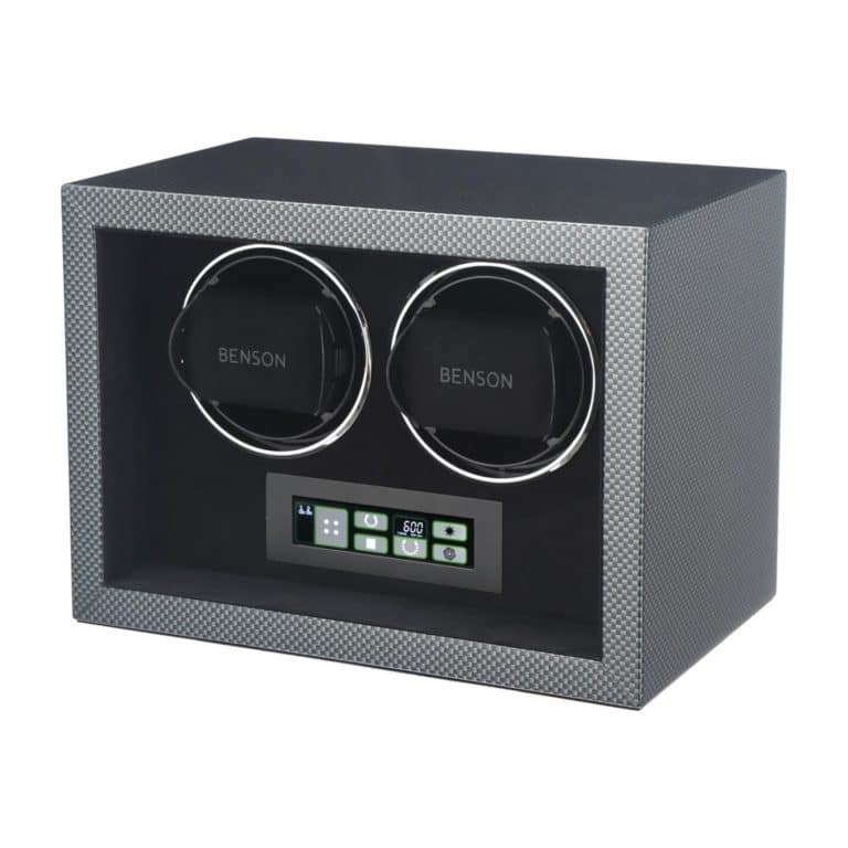 Benson Compact Double Watch Winder - Carbon Fibre 2.CF