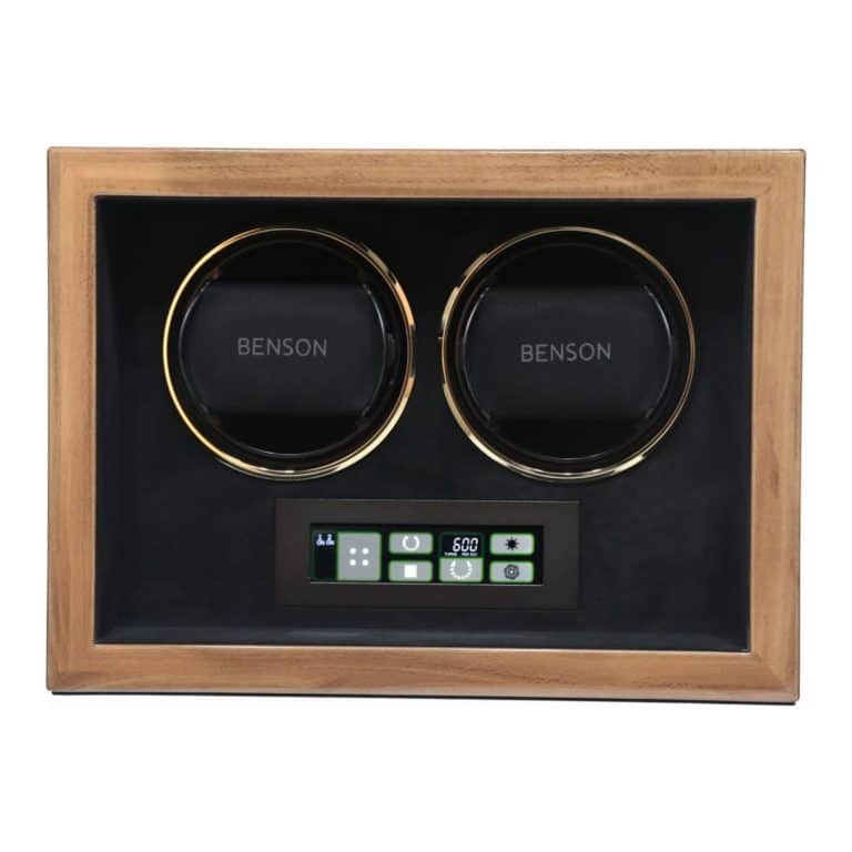 Benson Compact Double Watch Winder - Walnut 2.WAG - Image 2