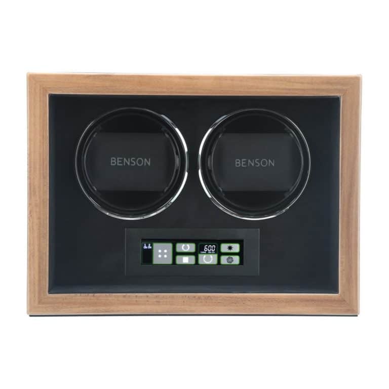 Benson Compact Double Watch Winder - Walnut 2.WAS - Image 2