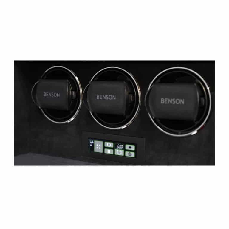 Benson Compact Triple Watch Winder - Black Gloss 3.BS - Image 3