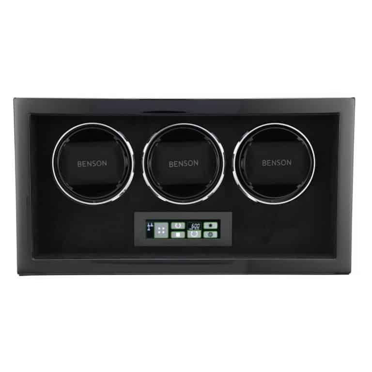 Benson Compact Triple Watch Winder - Black Gloss 3.BS - Image 2