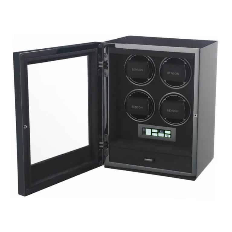 Benson Smart-Tech II Quad Watch Winder - Black Gloss - Image 2