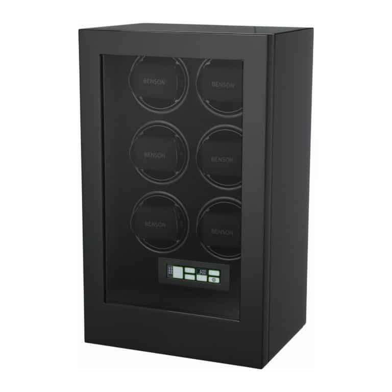 Benson Smart-Tech II Six Watch Winder - Black Gloss