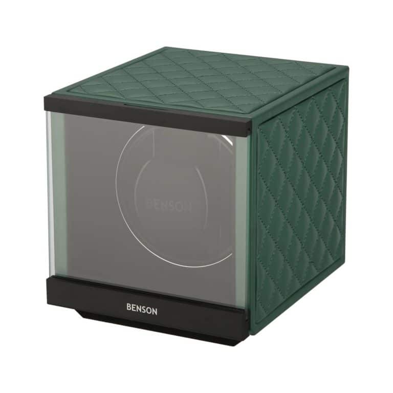 Benson Swiss Series Single Watch Winder - Green Leather 1.20 GL