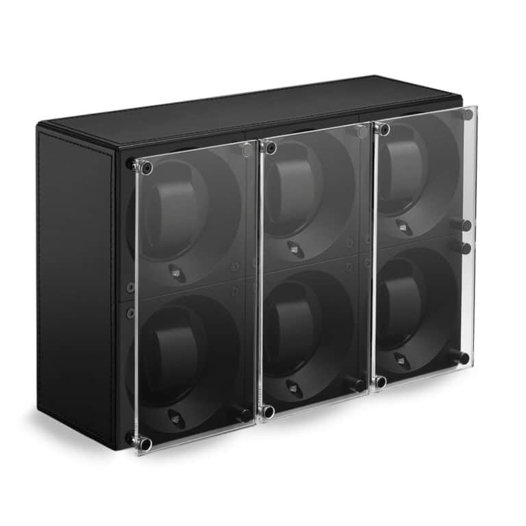 MasterBox_Black_Leather_Six_Front_Angle_Plexi