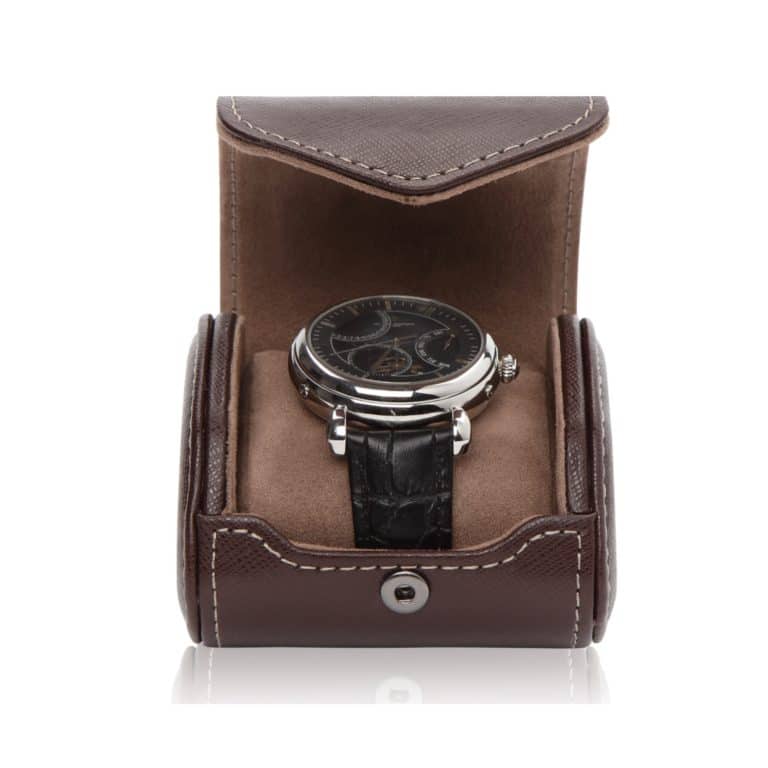 Aquila_Single_Roll_Brown_Open_Watch_Front