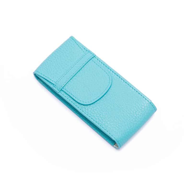 Portabello Watch Pouch Blue Closed