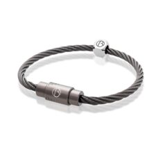 Graphite CABLE Stainless Steel Bracelet