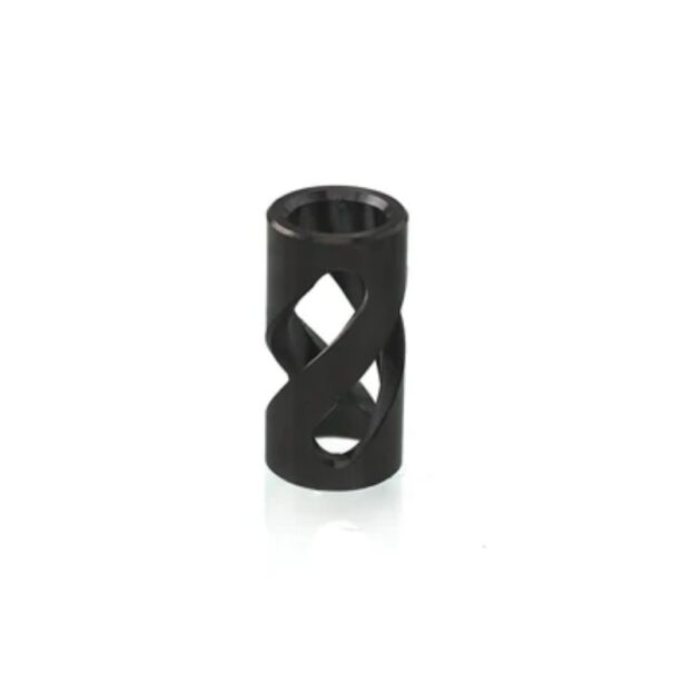 Candy Twist Bead Polished Black