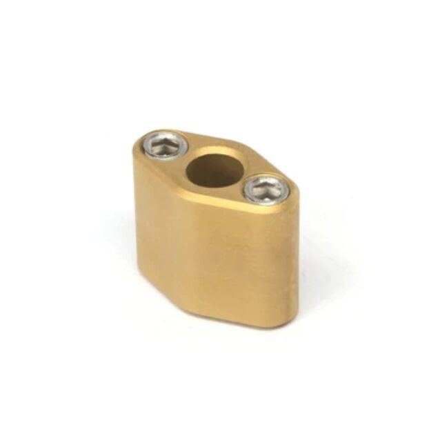 Capsule Bead Matte Gold Double