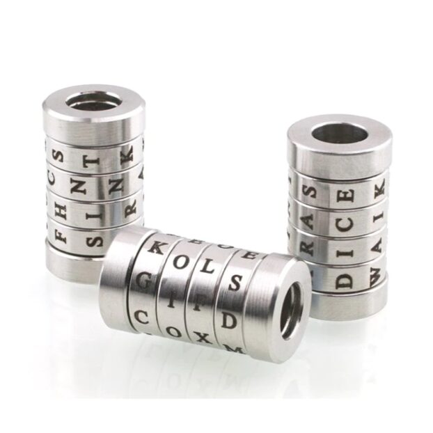 Word Play Bead Stainless Steel