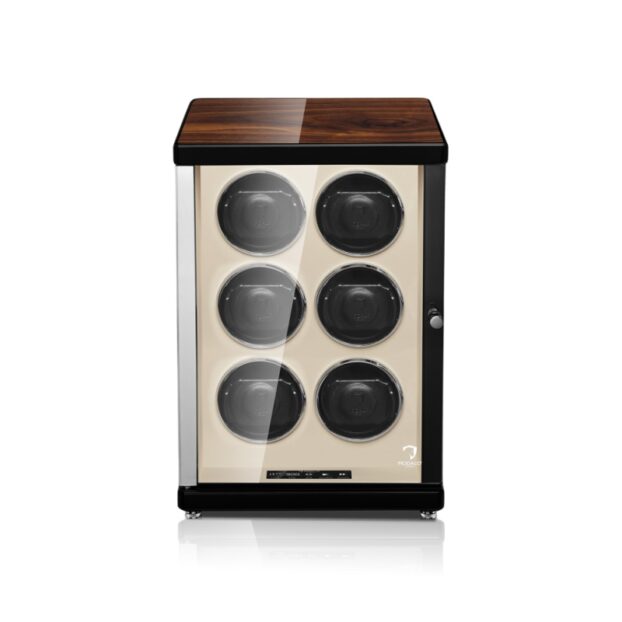 Ambiente Six Tower Watch Winder Walnut Front