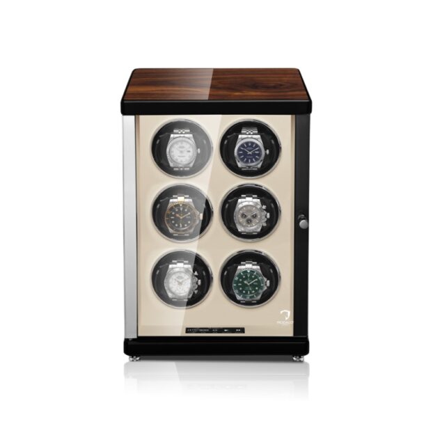 Ambiente Six Tower Watch Winder Walnut Front Watches