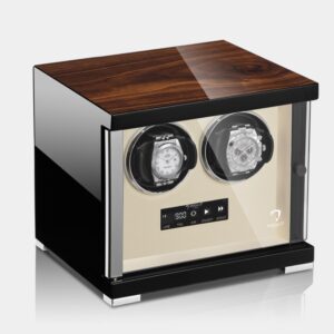 Modalo Showtime Double Watch Winder Walnut