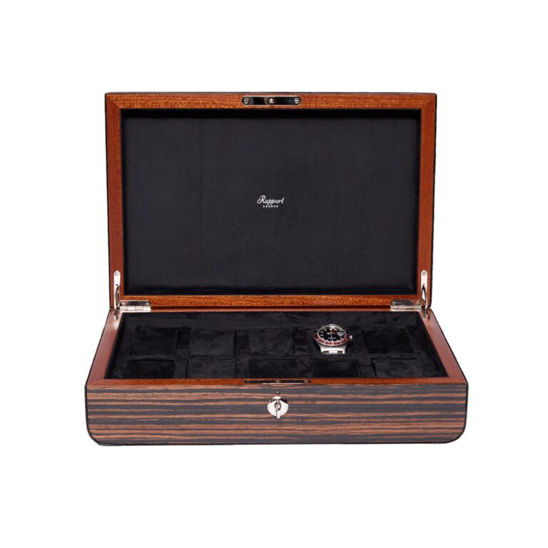 Rapport Mayfair 10 Watch Box Front Open