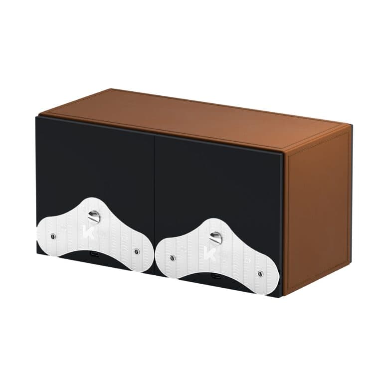 Masterbox Duo cognac Leather Rear Angle