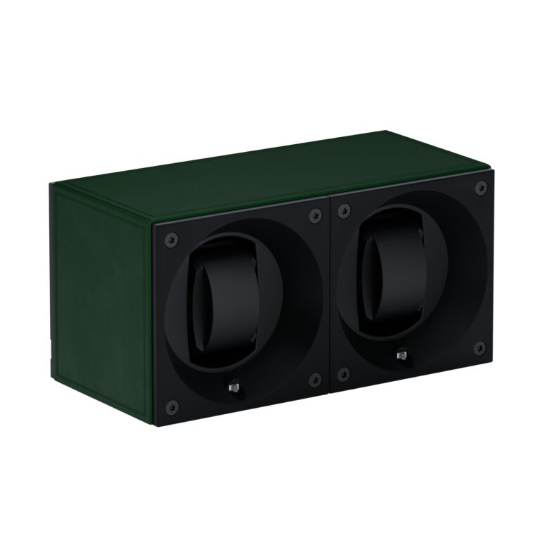 Masterbox Duo green Leather Front Angle