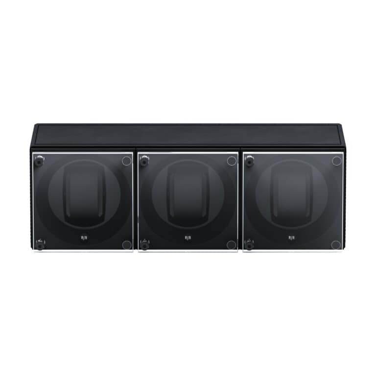 Masterbox Trio black Leather Front Glass