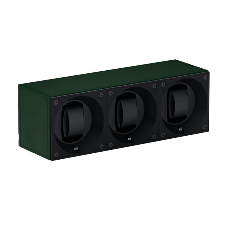 Masterbox Trio green Leather Front angle