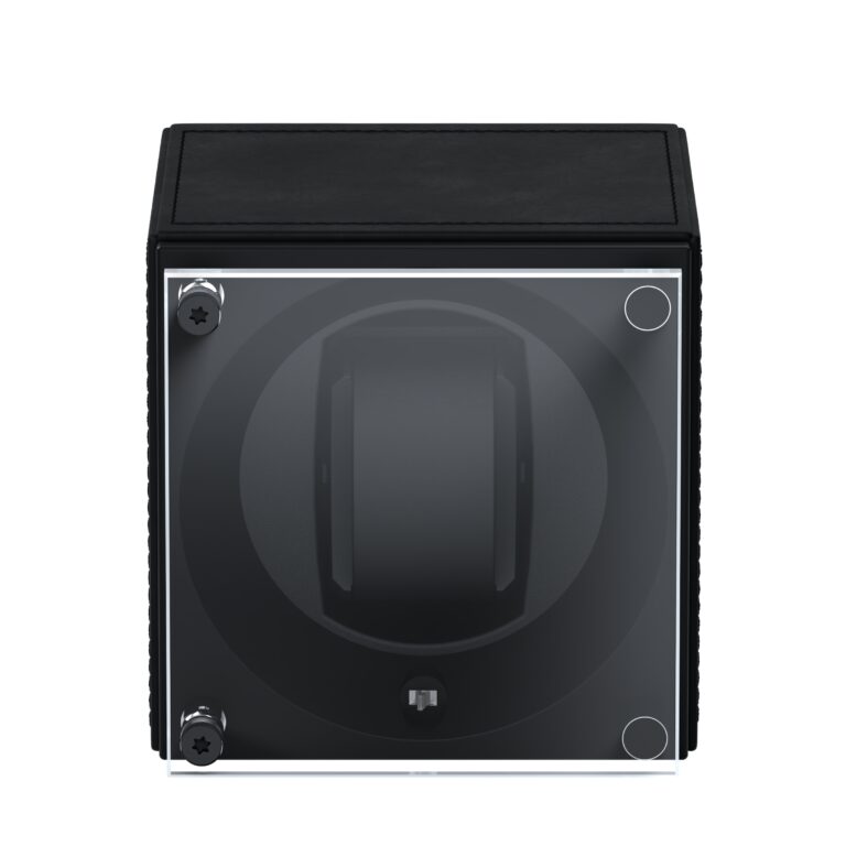 Masterbox black Leather Front Glass