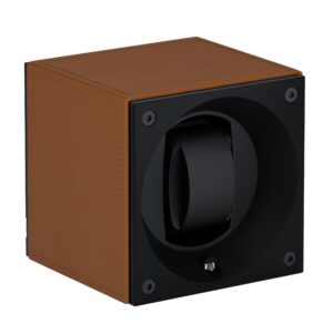 Masterbox cognac Leather Front Angle